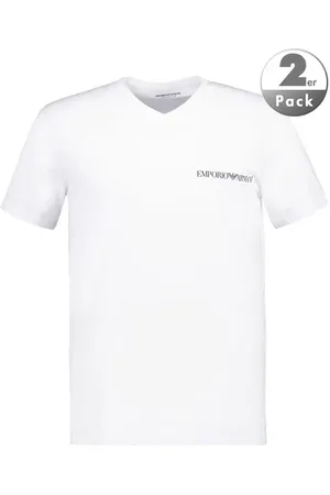 Emporio Armani Herren T-Shirts Baumwolle & Mix unifarben