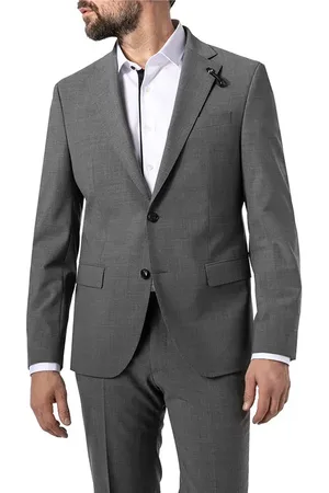 Baldessarini Herren Sakko meliert Slim Fit