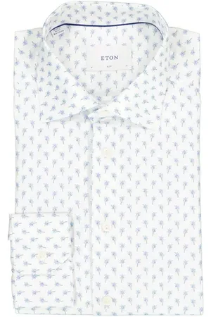 Eton Herren Hemd gemustert Slim Fit