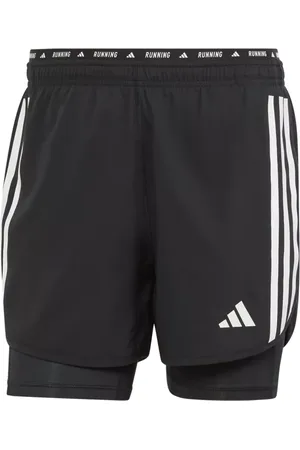 adidas Own the Run 3-Stripes 2in1 Shorts