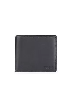 HUGO BOSS Klapp-Geldbörse aus Leder mit Logo-Details