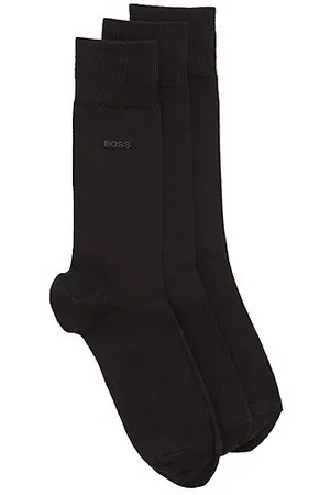 HUGO BOSS Dreier-Pack mittelhohe Socken aus Stretch-Gewebe