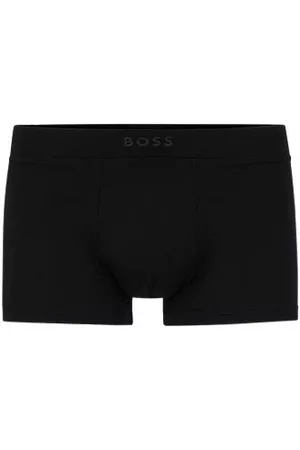 HUGO BOSS Eng anliegende Boxershorts aus Mikrofaser mit kurzem Bein und Silikon-Logo am Bund