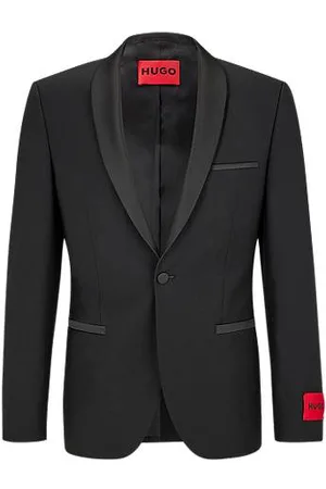 HUGO BOSS Extra Slim-Fit Smoking-Jackett aus Woll-Mix