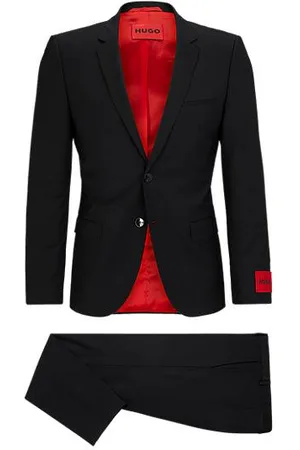 HUGO BOSS Extra Slim-Fit Anzug aus elastischem Schurwoll-Mix