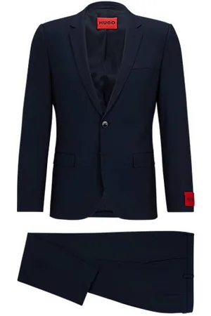 HUGO BOSS Extra Slim-Fit Anzug aus elastischem Schurwoll-Mix