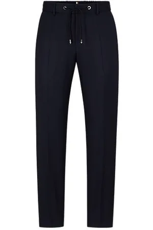 HUGO BOSS Slim-Fit Hose aus Schurwoll-Serge
