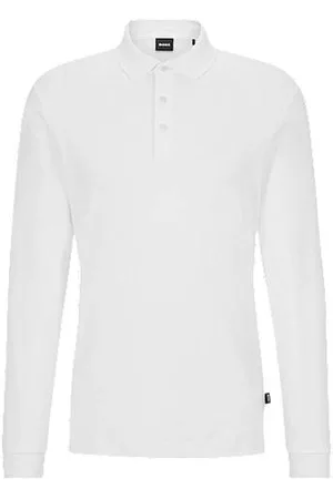 HUGO BOSS Poloshirt aus Interlock-Baumwolle mit Logo-Stickerei