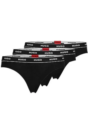 HUGO BOSS Dreier-Pack Tangas mit Logos am Bund