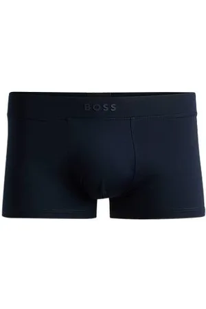 HUGO BOSS Eng anliegende Boxershorts aus Mikrofaser mit kurzem Bein und Silikon-Logo am Bund