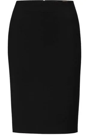 HUGO BOSS Slim-Fit Bleistiftrock aus Schurwolle