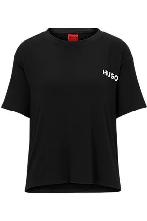 HUGO BOSS Relaxed-Fit Pyjama-Shirt aus Stretch-Jersey