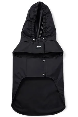 HUGO BOSS Hunde-Regenmantel aus wasserdichtem Gewebe mit Kontrast-Logo