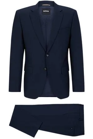HUGO BOSS Slim-Fit Anzug aus elastischem Schurwoll-Mix