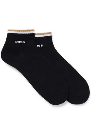 HUGO BOSS Kurze Socken mit Signature-Streifen an den Bündchen im Zweier-Pack
