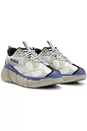 HUGO BOSS Herren Sneakers - Sneakers im Laufschuh-Stil mit dekorativen reflektierenden Wellen