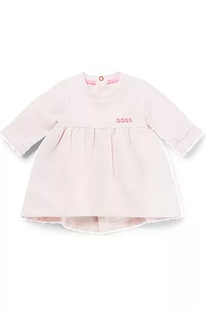 HUGO BOSS Baby Kleider - Baby-Kleid mit langen Ärmeln und Logo-Stickerei