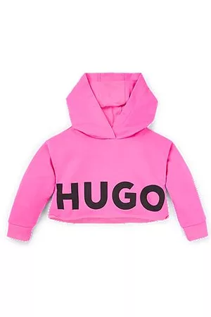 HUGO BOSS Mädchen Sweatshirts - Kids-Hoodie aus French Terry mit Logo-Details