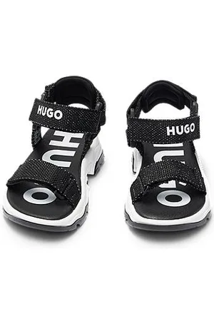 HUGO BOSS Zweifarbige Kids-Sandalen mit Logo-Riemen