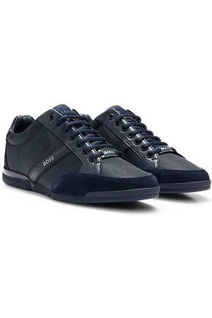 HUGO BOSS Sneakers mit Veloursleder und Kunstleder
