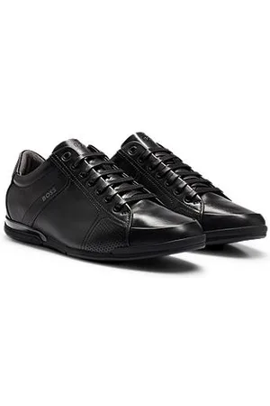 HUGO BOSS Ledersneakers mit geruchsneutralisierendem Innenfutter