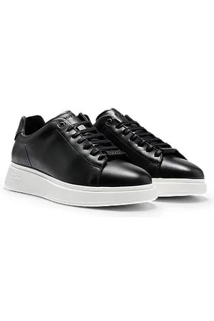 HUGO BOSS Sneakers aus Leder mit Gummisohlen