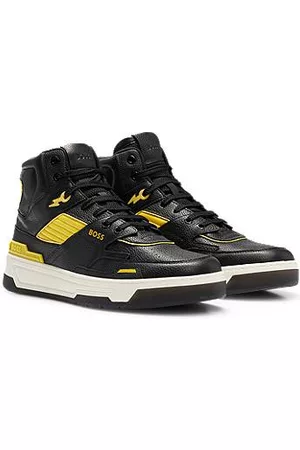 HUGO BOSS Herren Schuhe - Hightop Sneakers aus Leder im Basketball-Stil