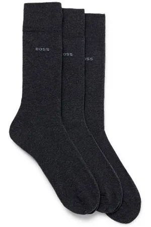 HUGO BOSS Dreier-Pack mittelhohe Socken aus Stretch-Gewebe
