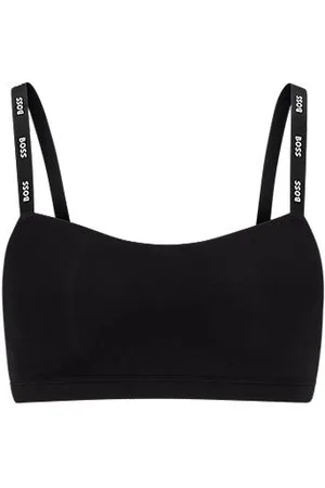 HUGO BOSS Bralette aus Stretch-Jersey mit Logo-Trägern
