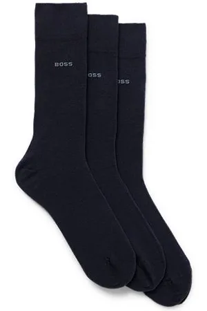 HUGO BOSS Dreier-Pack mittelhohe Socken aus Stretch-Gewebe