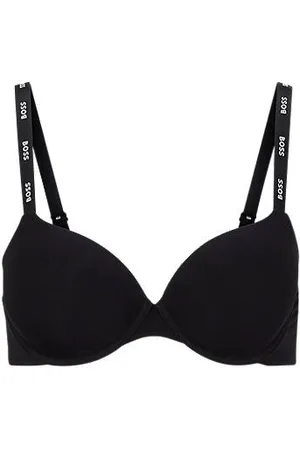 HUGO BOSS Bügel-BH aus Stretch-Jersey mit verstellbaren Logo-Riemen