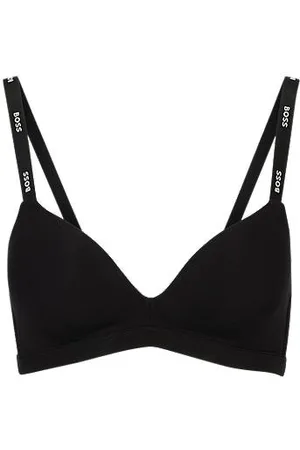 HUGO BOSS Triangel-BH aus Stretch-Jersey mit Logo-Trägern