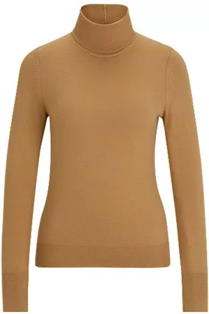 HUGO BOSS Rollkragenpullover aus Schurwolle