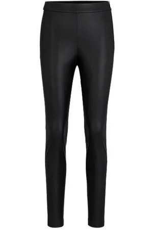 HUGO BOSS Skinny-Fit Hose mit hohem Bund und seitlichem Reißverschluss