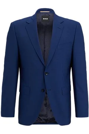 HUGO BOSS Regular-Fit Sakko aus elastischer Schurwolle