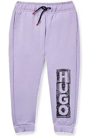 HUGO BOSS Kids-Jogginghose aus Baumwoll-Mix mit Filzstift-Logo