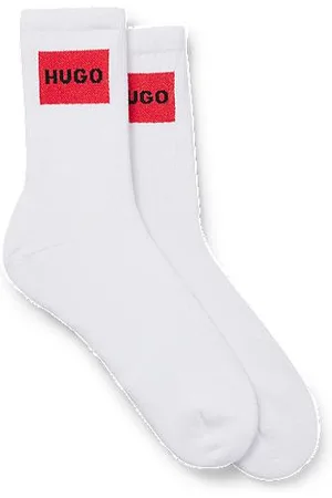 HUGO BOSS Zweier-Pack kurze Socken mit roten Logos