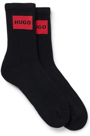 HUGO BOSS Zweier-Pack kurze Socken mit roten Logos