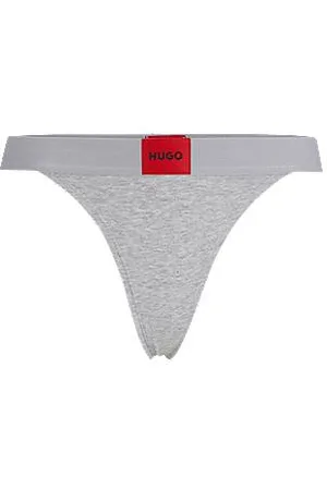 HUGO BOSS String aus Stretch-Baumwolle mit Logo-Bund