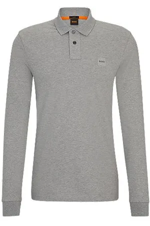 HUGO BOSS Slim-Fit Poloshirt aus Stretch-Baumwolle mit Logo-Aufnäher
