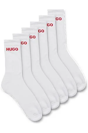 HUGO BOSS Sechser-Pack kurze Socken mit Logo-Detail