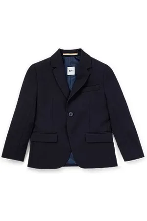 HUGO BOSS Kids-Sakko aus Stretch-Wolle mit charakteristischem Innenfutter