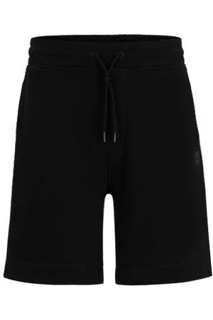 HUGO BOSS Relaxed-Fit Shorts aus Baumwoll-Terry mit Logoabzeichen