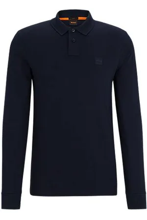 HUGO BOSS Slim-Fit Poloshirt aus Stretch-Baumwolle mit Logo-Aufnäher
