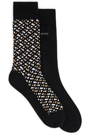 HUGO BOSS Mittelhohe Socken aus Baumwoll-Mix im Zweier-Pack