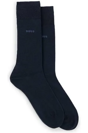 HUGO BOSS Zweier-Pack mittelhohe Socken aus Baumwoll-Mix