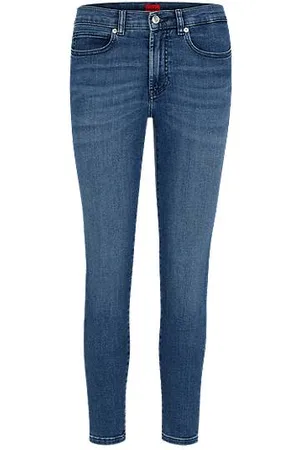 HUGO BOSS Skinny-Fit Jeans aus blauem Super-Stretch-Denim