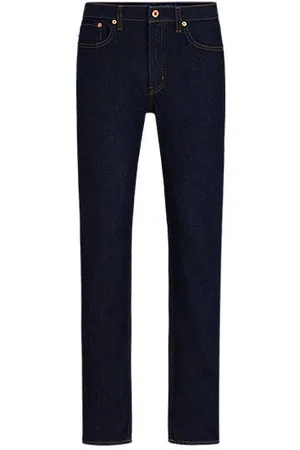 HUGO BOSS Slim-Fit Jeans aus dunkelblauem Stretch-Denim