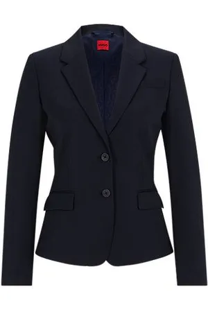 HUGO BOSS Einreiher aus Stretch-Gewebe mit fallendem Revers