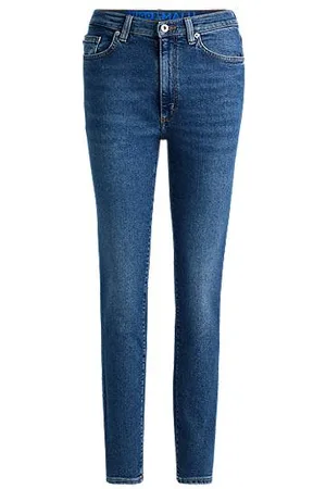 HUGO BOSS Skinny-Fit Jeans aus mittelblauem Stretch-Denim